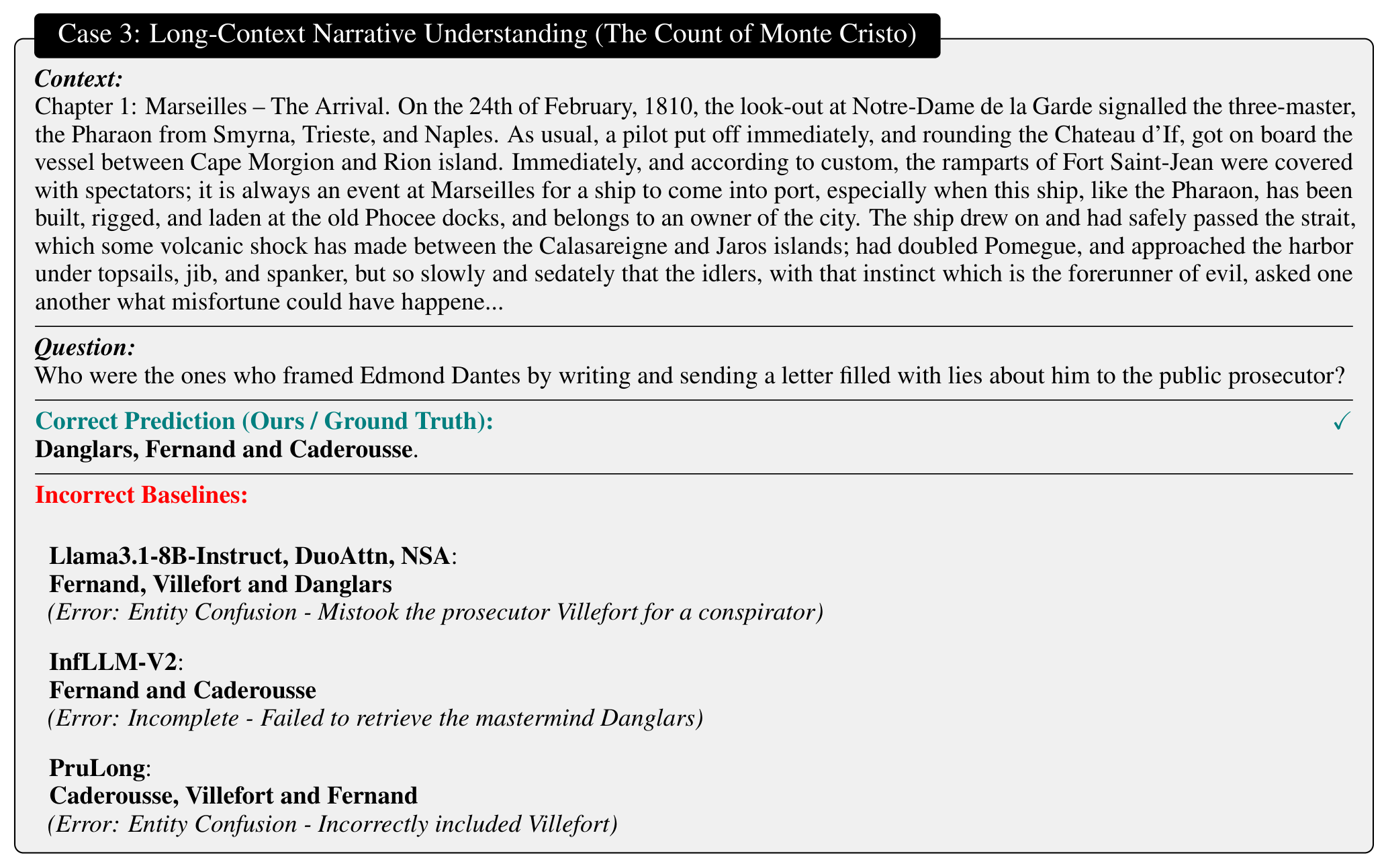 Figure 17: narrative entity tracking case
